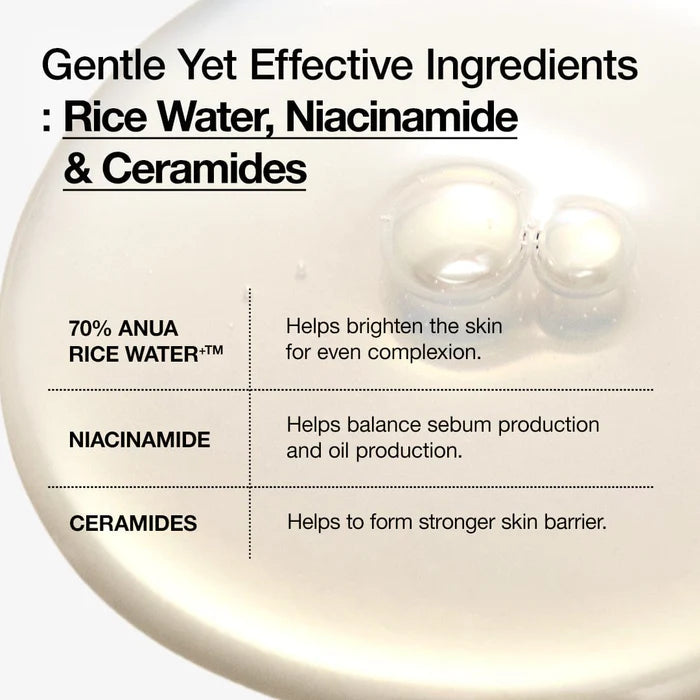 ANUA Rice 70 Glow Milky Toner 250ml Powerful Trio