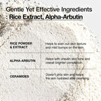ANUA Rice Enzyme Brightening Cleansing Powder 40g Main Ingredients