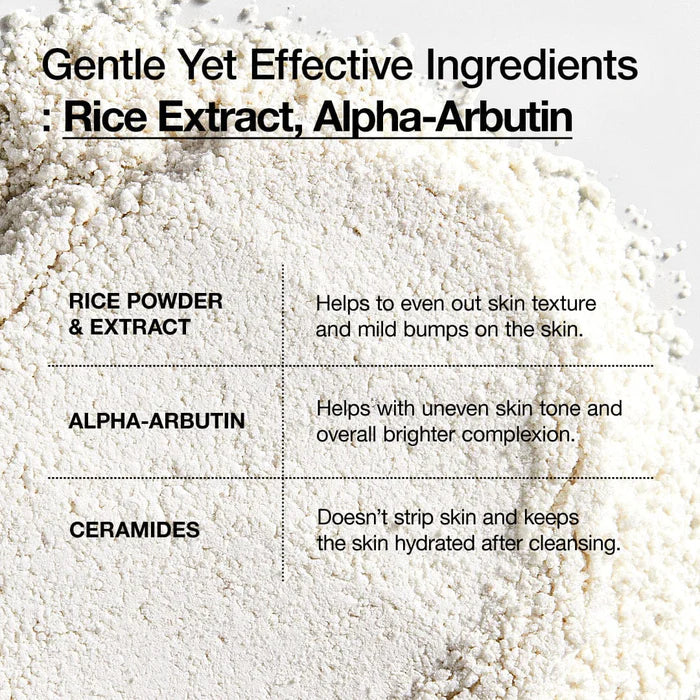 ANUA Rice Enzyme Brightening Cleansing Powder 40g Main Ingredients