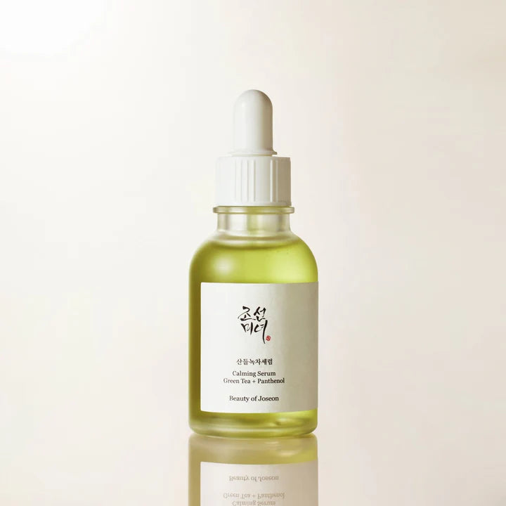 BEAUTY OF JOSEON Calming Serum with Green Tea + Panthenol 30ml UPC 8809738316412 Main image