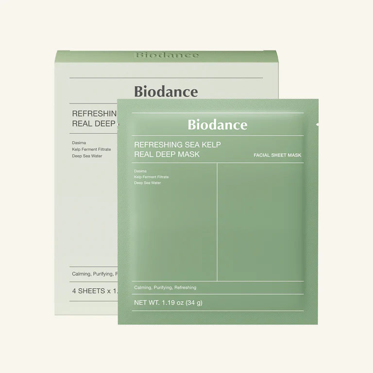 BIODANCE Refreshing Sea Kelp Real Deep Mask 4 sheets UPC 8809937361480 Main image