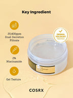 COSRX Advanced Snail Hydrogel Eye Patch 60 patches Key Ingredients