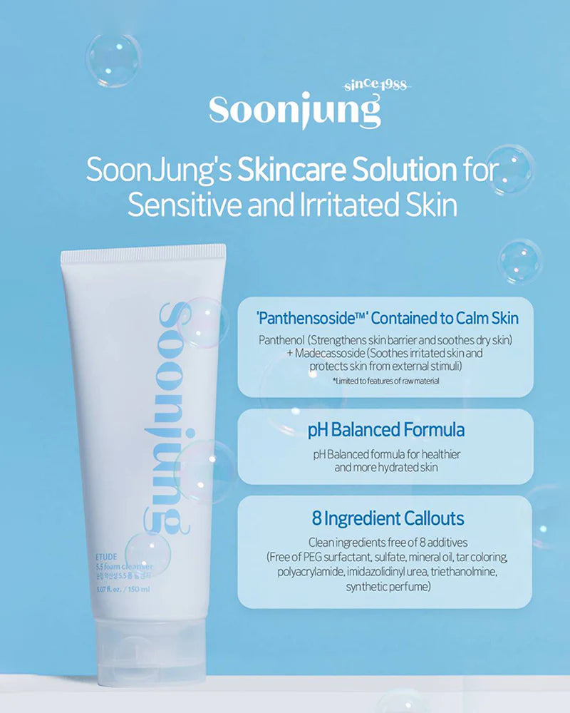 ETUDE HOUSE SoonJung 5.5 Foam Cleanser (150ml) Secondary image