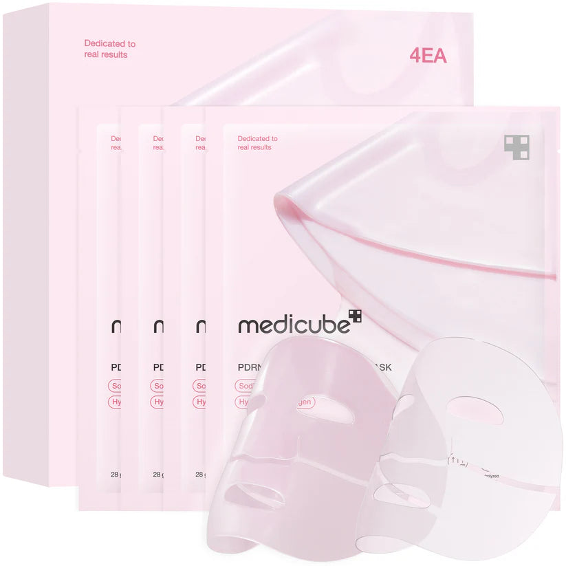 MEDICUBE PDRN Pink Collagen Gel Mask 1 Box 4 Sheets UPC 8800256114399
