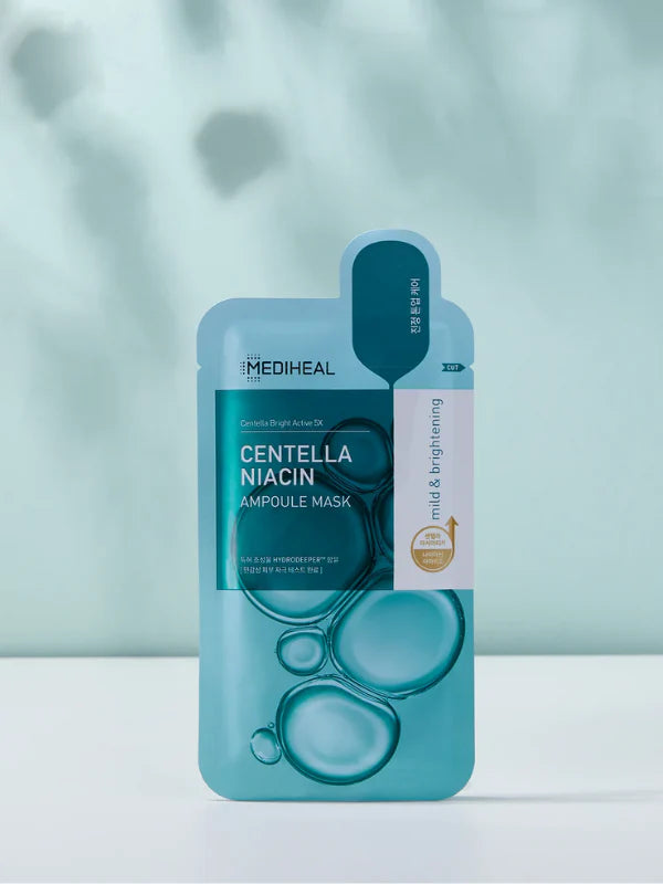 MEDIHEAL Centella Niacin Ampoule Mask 24ml 1 Box 10 pieces