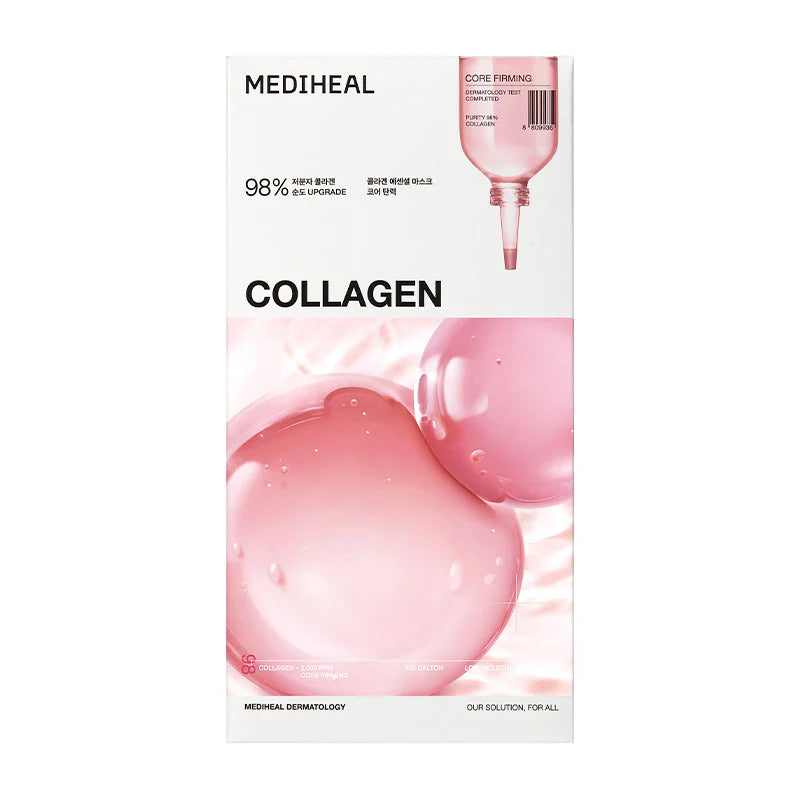 MEDIHEAL Collagen Essential Mask Core Firming 24ml 1 box 10 pieces UPC 8809936744079 Main image