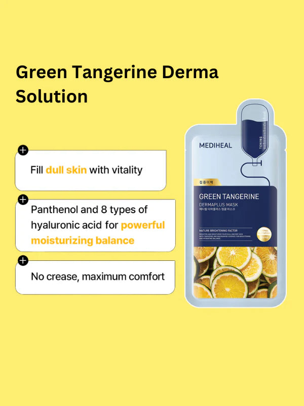 MEDIHEAL Dermaplus Green Tangerine 22ml 1 box 10 pieces Solutions