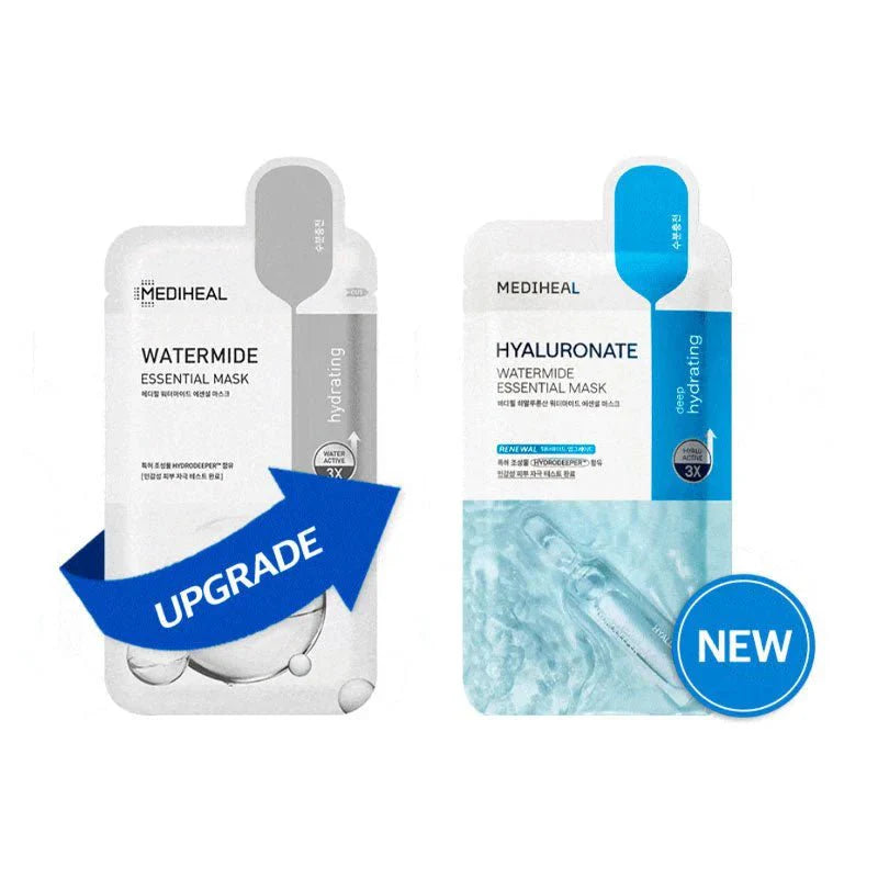 MEDIHEAL Hyaluronate Watermide Essential Mask (1 box / 10 pcs) Secondary image